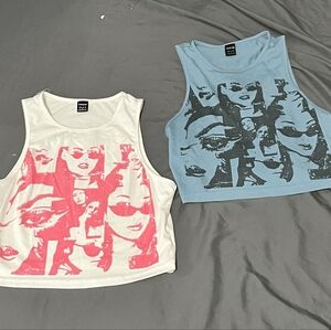 2 cropped tank tops